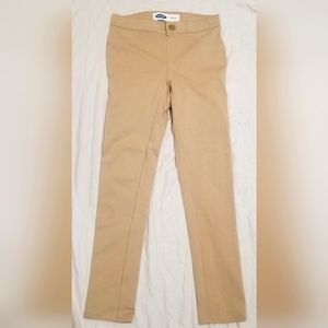 Girls Jeggings- Khaki Size 10
